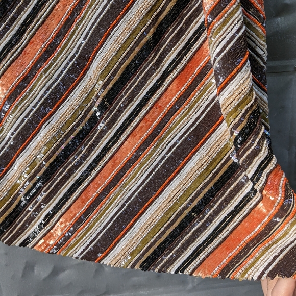 Carolina Herrera Beaded Sequin Sample Skirt - Picture 2 of 10